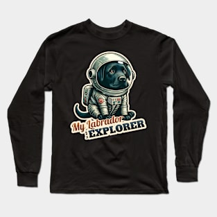Astronaut Labrador Retriever Long Sleeve T-Shirt